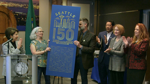 Seattle's 150th Anniversary reception