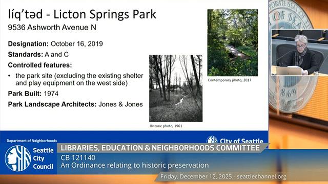 Libraries, Education & Neighborhoods Committee 12/12/2025 on Explore Videos Page Libraries, Education & Neighborhoods Committee 12/12/2025