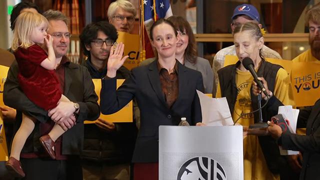 Katie B. Wilson sworn in as 58th mayor of Seattle on Explore Videos Page Katie B. Wilson sworn in as 58th mayor of Seattle