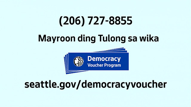 Democracy Vouchers - Filipino / Tagalog