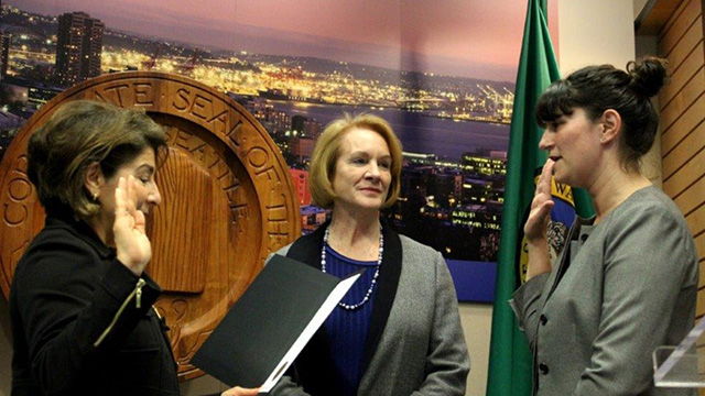 Emily Alvarado sworn in as new Office of Housing Director; law signed to expand multifamily tax exemption program