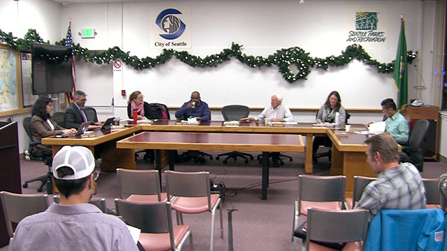 Seattle Board of Park Commissioners Meeting 12/12/19