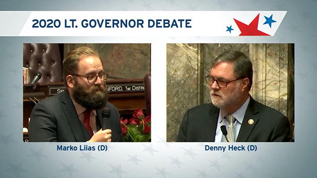 Lieutenant Governor debate with Marko Liias (D) & Denny Heck (D)