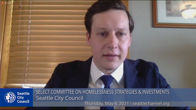 Select Committee on Homelessness Strategies & Investments 5/6/21