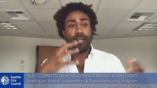 Select Committee on Homelessness Strategies & Investments 7/28/21