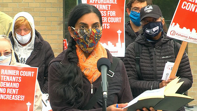 Councilmember Sawant holds a press conference