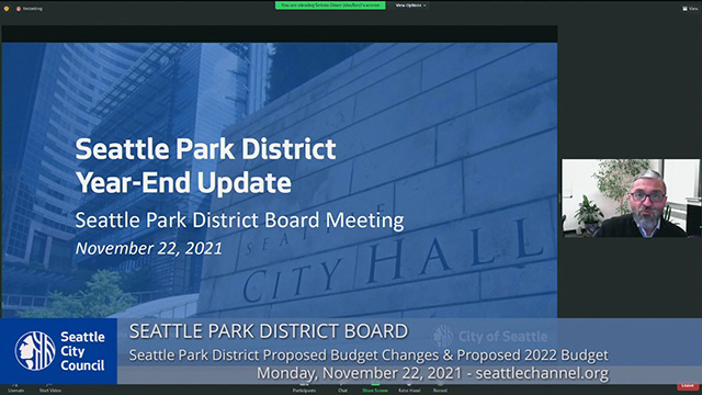 Seattle Park District Board Meeting 11/22/21