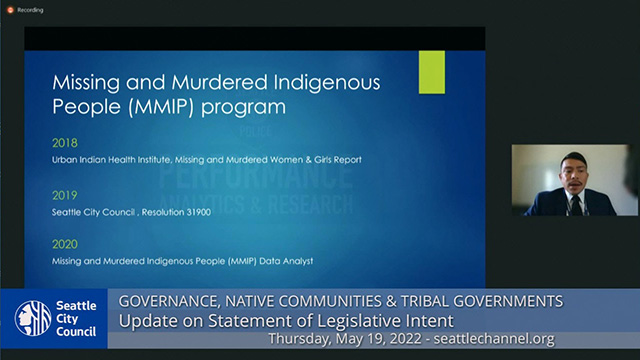 Governance, Native Communities & Tribal Governments Committee 5/19/22
