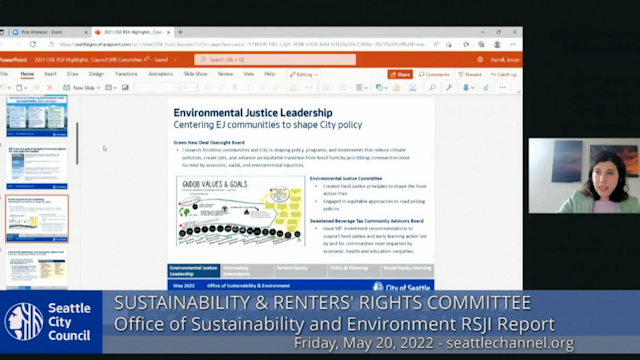 Sustainability & Renters' Rights Committee 5/20/22
