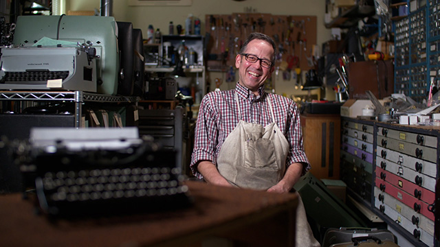 Art Zone: Paul Lundy, typewriter repair guy