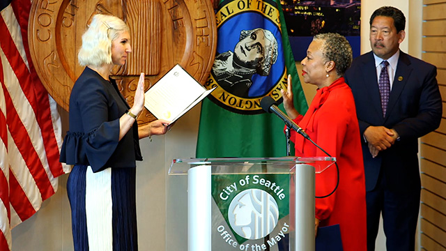 Swearing-In Ceremony of Kimberly Loving, SDHR Director