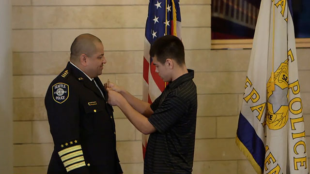 Adrian Diaz sworn in as Chief of Seattle Police