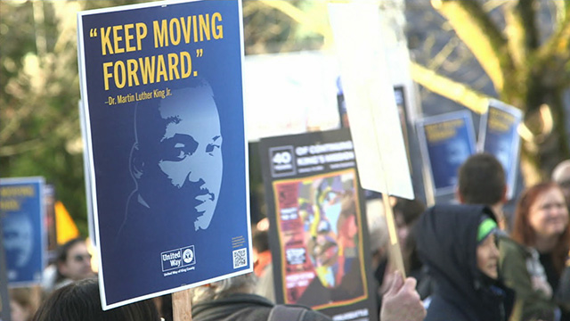 Seattle's MLK marchers “keep moving forward”