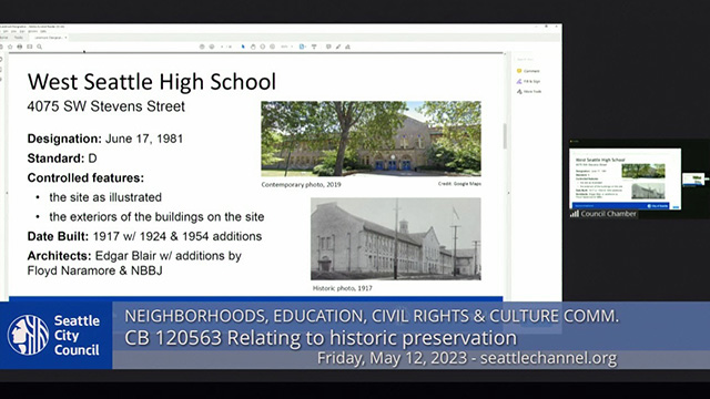 Neighborhoods, Education, Civil Rights & Culture Committee 5/12/23