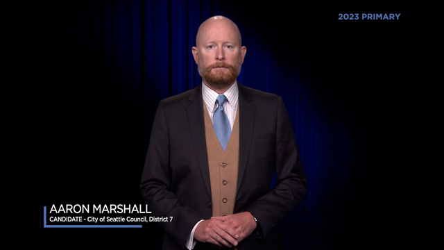 Aaron Marshall, candidate for City of Seattle, Council District 7 Aaron Marshall, candidate for City of Seattle, Council District 7