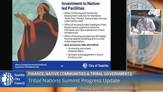 Finance, Native Communities and Tribal Governments Committee 7/21/2026 Finance, Native Communities and Tribal Governments Committee 7-21-2024