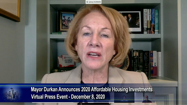 Mayor Durkan announces 2020 affordable housing investments on Explore Videos Page Mayor Durkan announces 2020 affordable housing investments