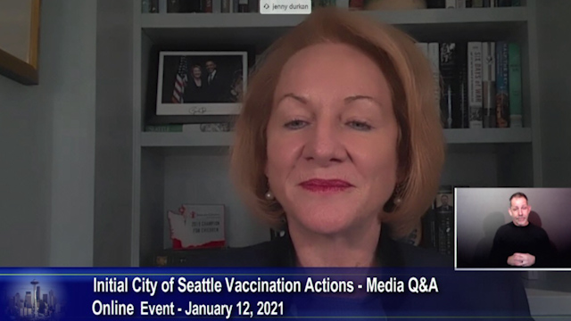 Mayor Durkan announces initial City of Seattle vaccination actions on Explore Videos Page Mayor Durkan announces initial City of Seattle vaccination actions