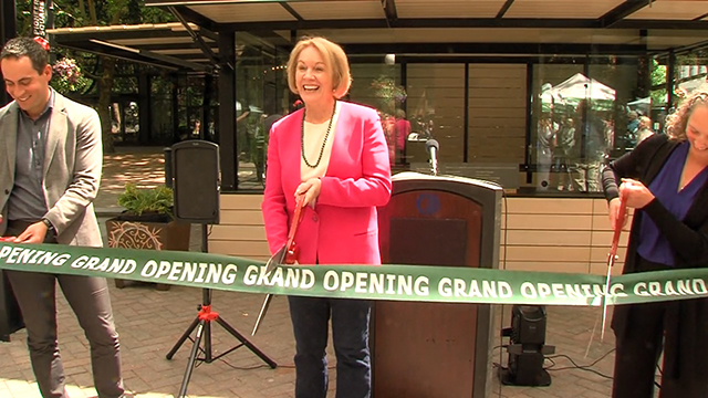 Mayor Durkan opens Occidental Square Timber Pavilion Mayor Durkan opens Occidental Square Timber Pavilion