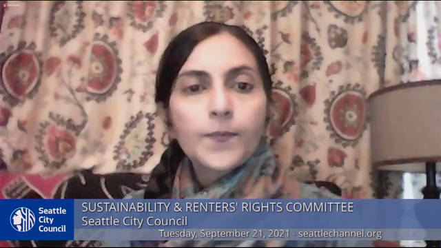 Sustainability & Renters' Rights Committee 9/21/21